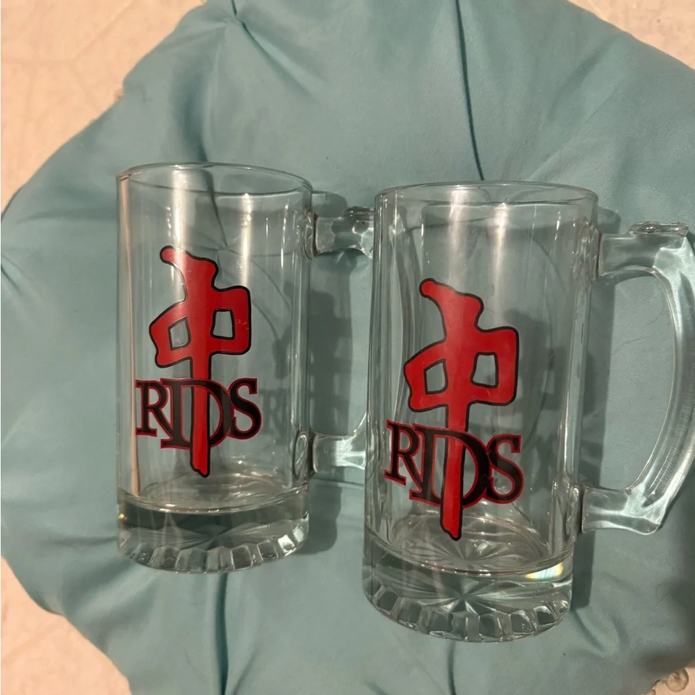 Rare RDS Glass Mugs - Picture 2 of 2